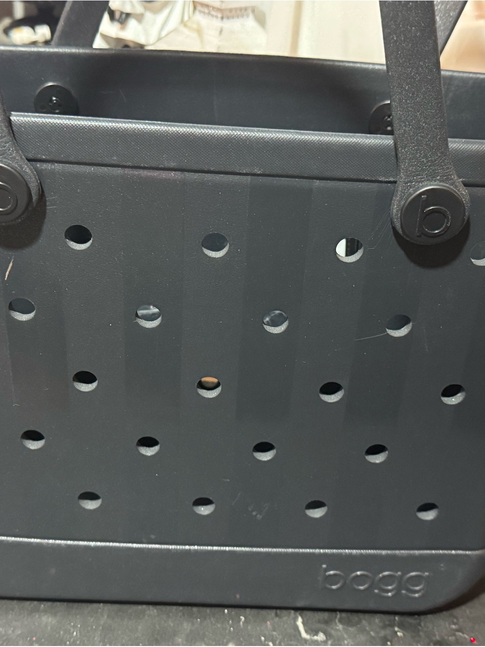 BOGG BAG black perforated utility tote